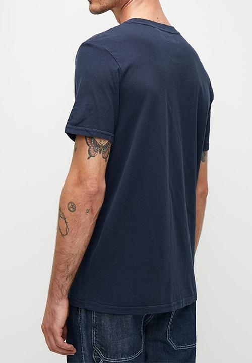 Superdry. - Duo vintage logo T-shirt - richest navy