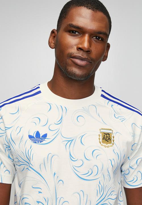 adidas Originals - Argentina AFA Originals AOP T-shirt - Off White