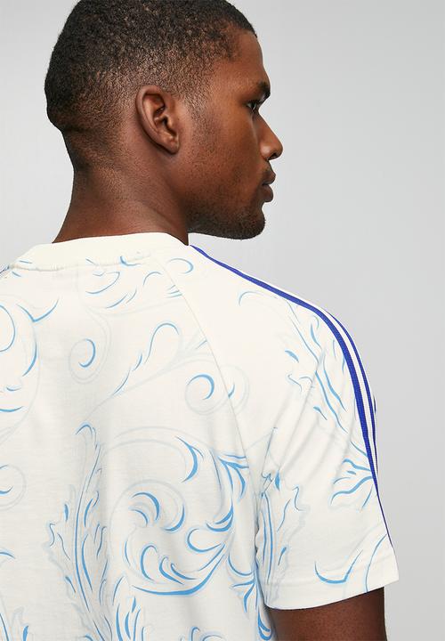 adidas Originals - Argentina AFA Originals AOP T-shirt - Off White