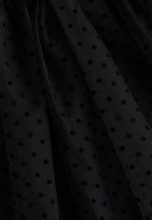 H&M - Flock-print tulle skirt - black