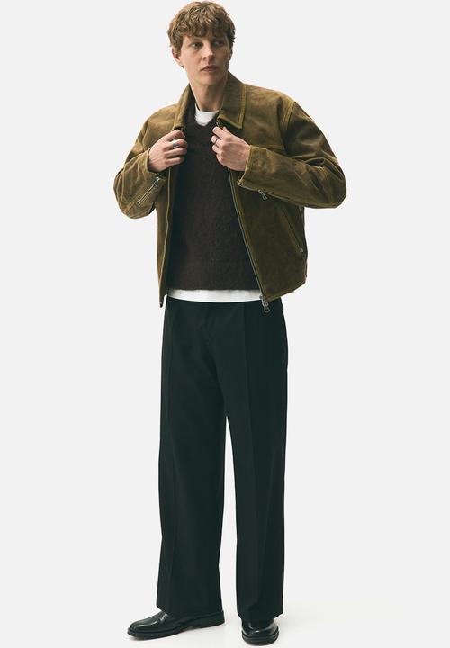 H&M - Leather biker jacket - brown