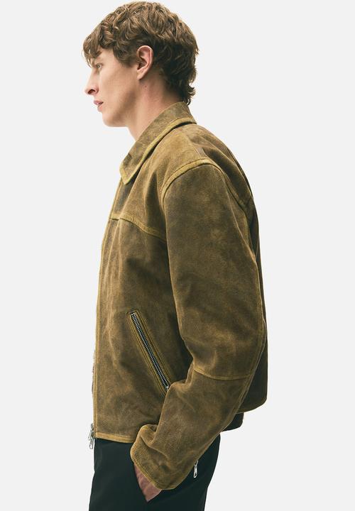 H&M - Leather biker jacket - brown