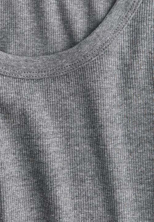 H&M - Ribbed vest top - grey marl 