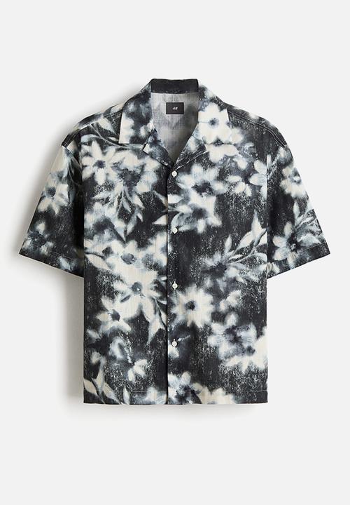 H&M - Relaxed fit resort shirt - grey