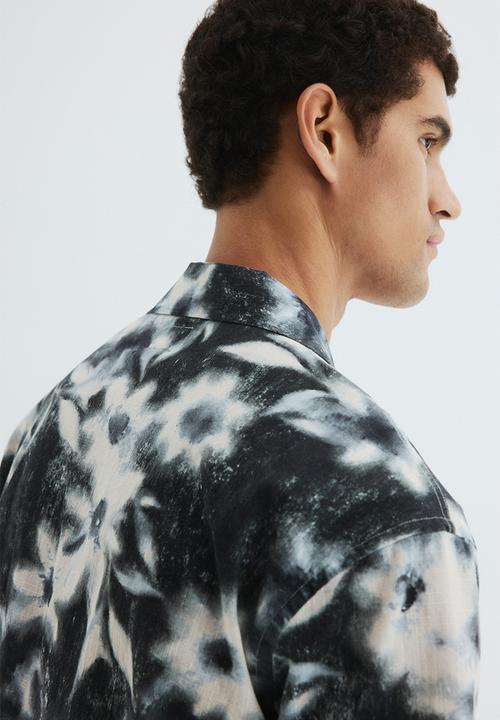 H&M - Relaxed fit resort shirt - grey