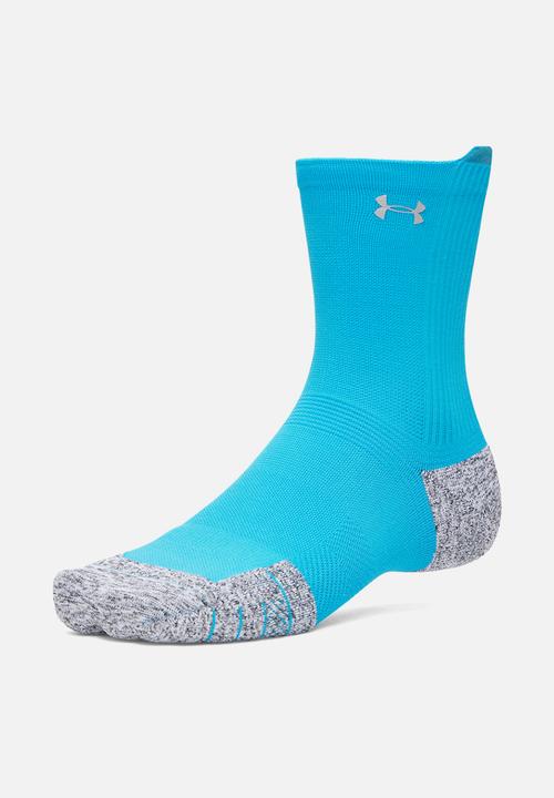 Under Armour - UA Velociti Run Cush 3 Pack Crew - Capri / White / Reflective