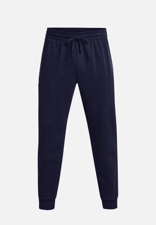 Under Armour - UA Rival Fleece Joggers - Midnight Navy/White