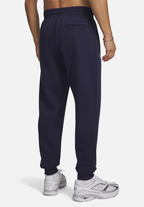 Under Armour - UA Rival Fleece Joggers - Midnight Navy/White