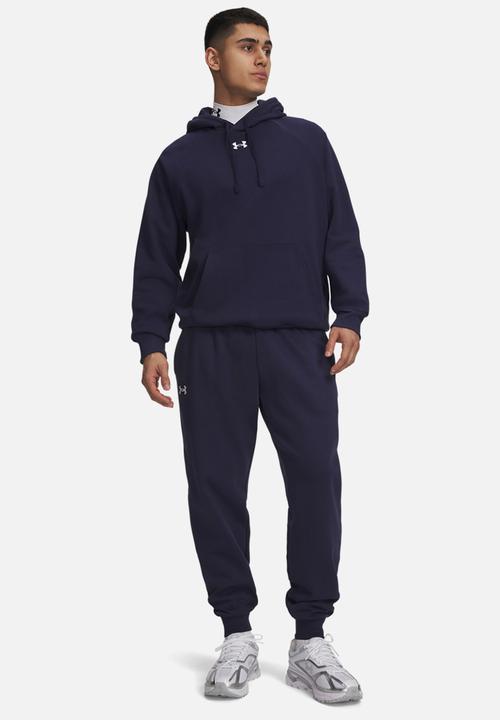 Under Armour - UA Rival Fleece Joggers - Midnight Navy/White