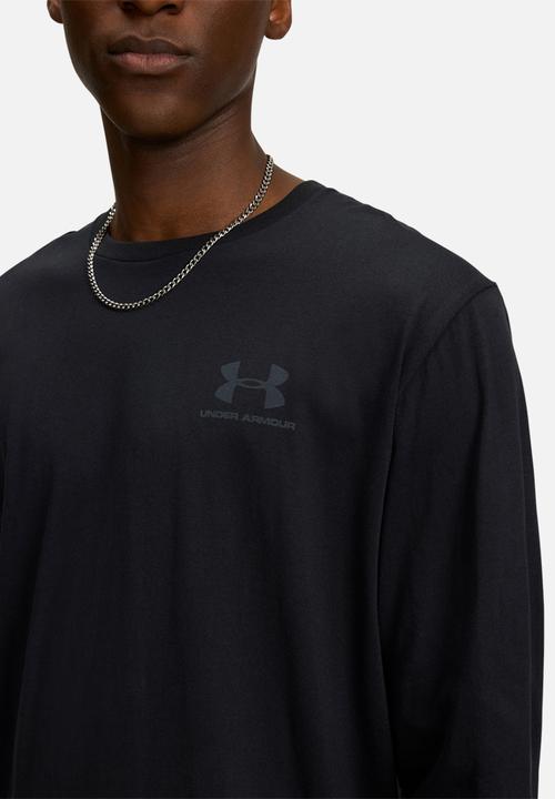 Under Armour - UA SPORTSTYLE LEFT CHEST LS Tee  - Black/Pitch Gray