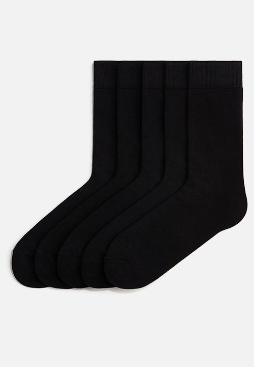 H&M - 5-pack socks - black