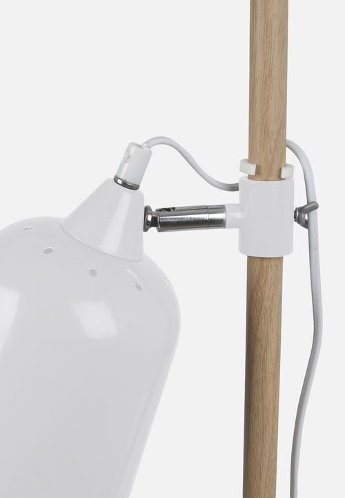 Present Time - Wood-like floor lamp