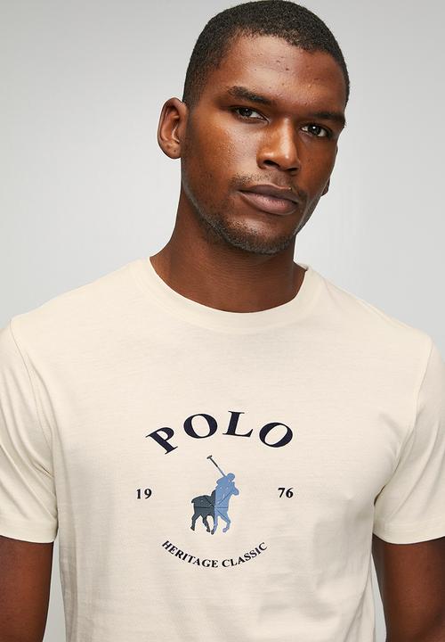 POLO - Cyrus Logo Print Ss Tee - Off White