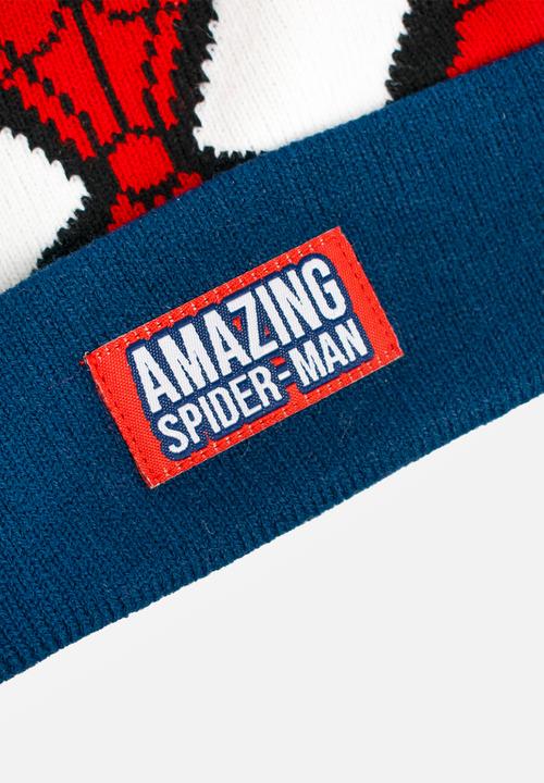 Character Group - Spiderman Fashion Beanie - Red & Blue