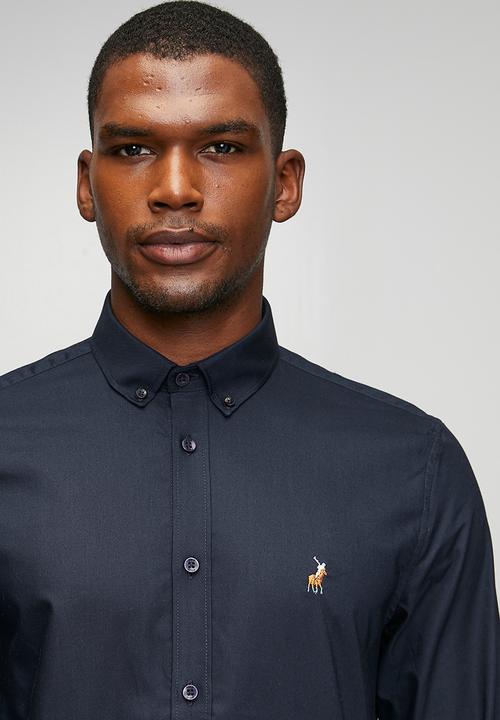 POLO - Iman Classic Oxford Long sleeve Shirt - Navy