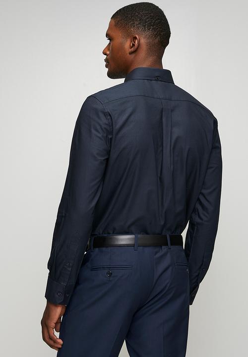 POLO - Iman Classic Oxford Long sleeve Shirt - Navy
