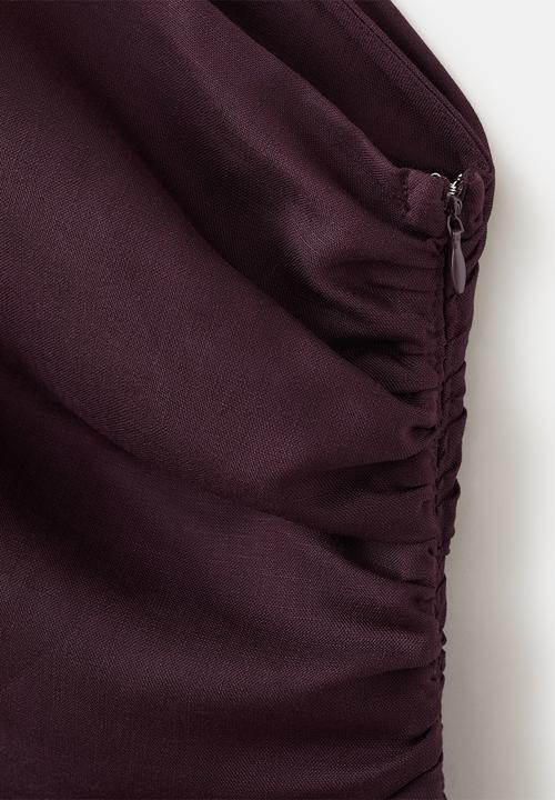 MANGO - Dress naty - dark red