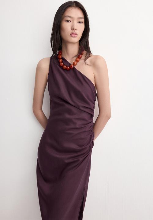MANGO - Dress naty - dark red