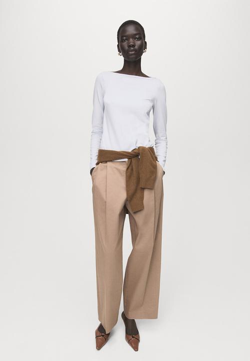 MANGO - T-shirt murma - light pastel blue
