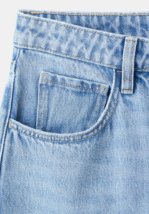 MANGO - Jeans bet - open blue