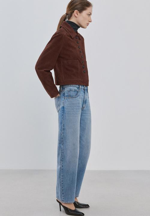 MANGO - Jeans bet - open blue