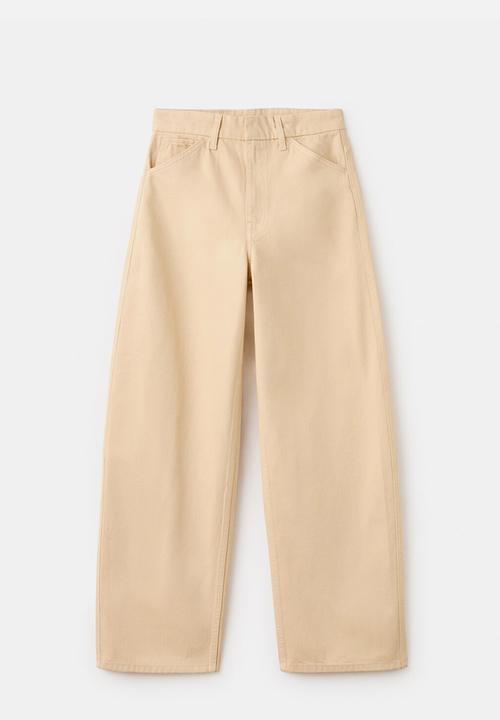 MANGO - Jeans blues- light pastel yellow