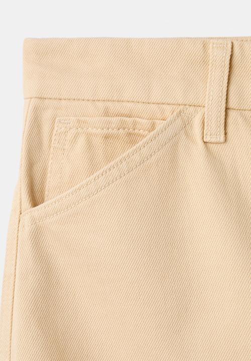 MANGO - Jeans blues- light pastel yellow