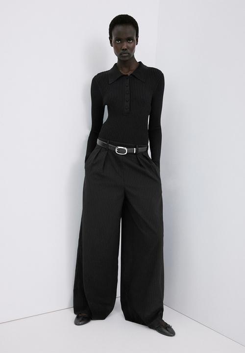 MANGO - Jumpsuit irim- black