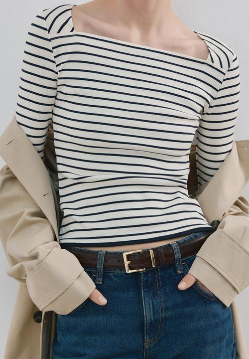 MANGO - T-shirtporta - natural