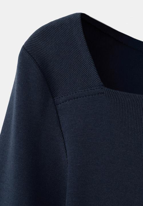 MANGO - T-shirtporta - midnight navy