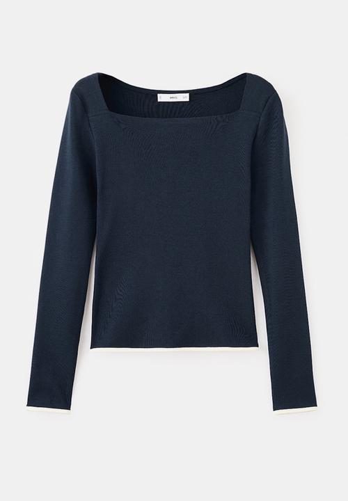 MANGO - T-shirtporta - midnight navy
