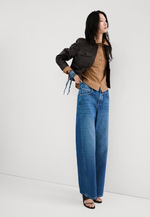 MANGO - Shirt puna- brown