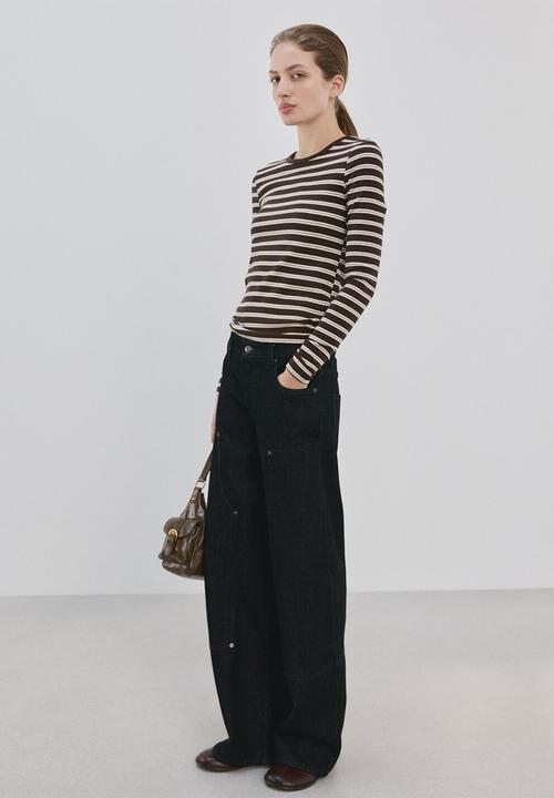 MANGO - T-shirtpaul - brown