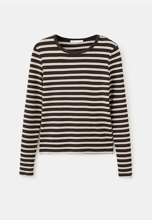 MANGO - T-shirtpaul - brown