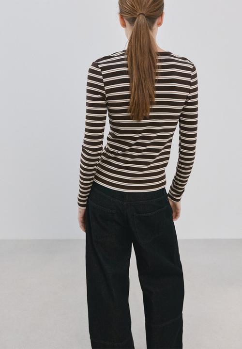 MANGO - T-shirtpaul - brown