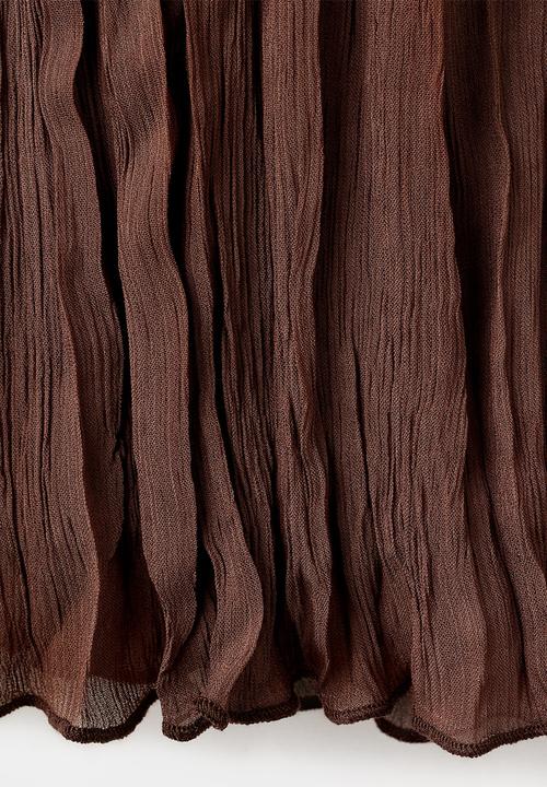 MANGO - Blouse ceci- brown