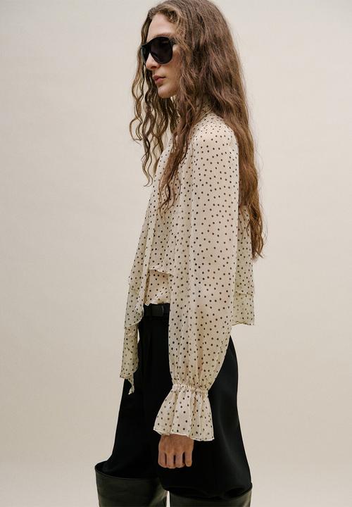 MANGO - Blouse lurdes- light beige