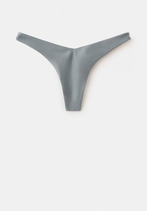 MANGO - Bikini pantie kitts- gray