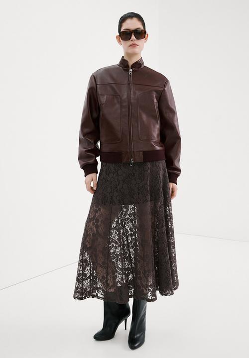 MANGO - Dress avenue- brown
