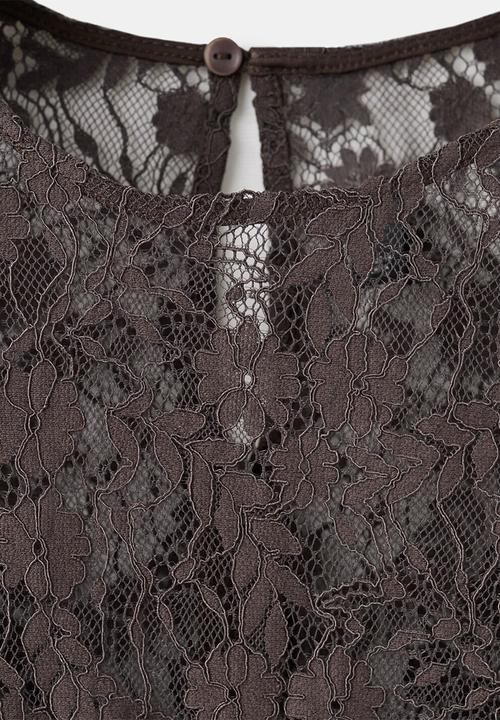 MANGO - Dress avenue- brown