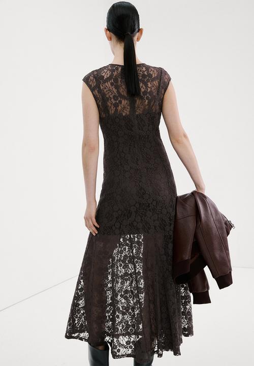 MANGO - Dress avenue- brown