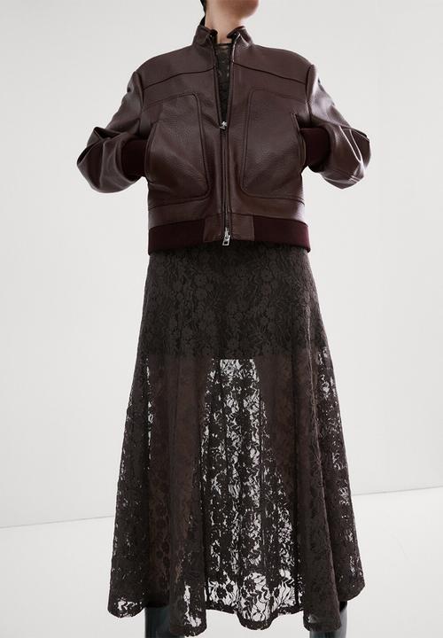MANGO - Dress avenue- brown