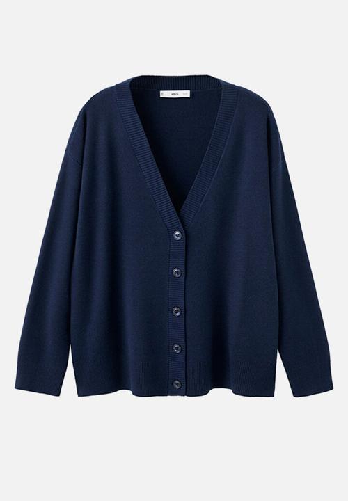 MANGO - Cardigan brunins - navy