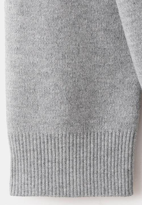 MANGO - Cardigan brunins- medium gray
