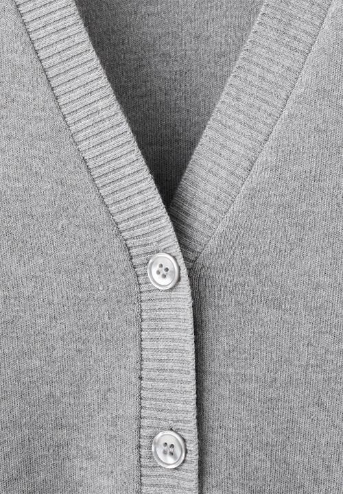 MANGO - Cardigan brunins- medium gray