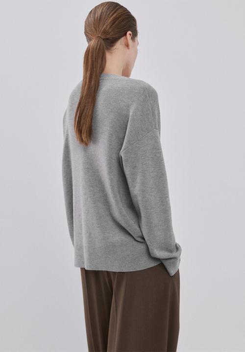 MANGO - Cardigan brunins- medium gray