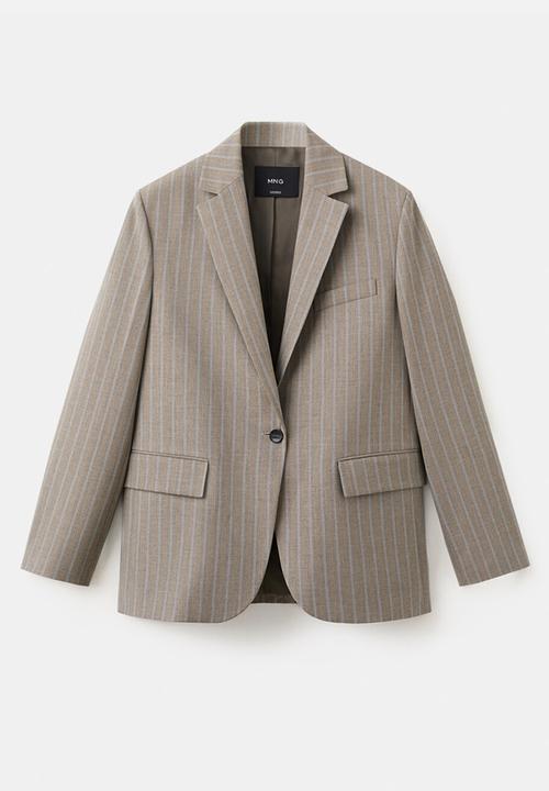MANGO - Blazer sol- medium brown