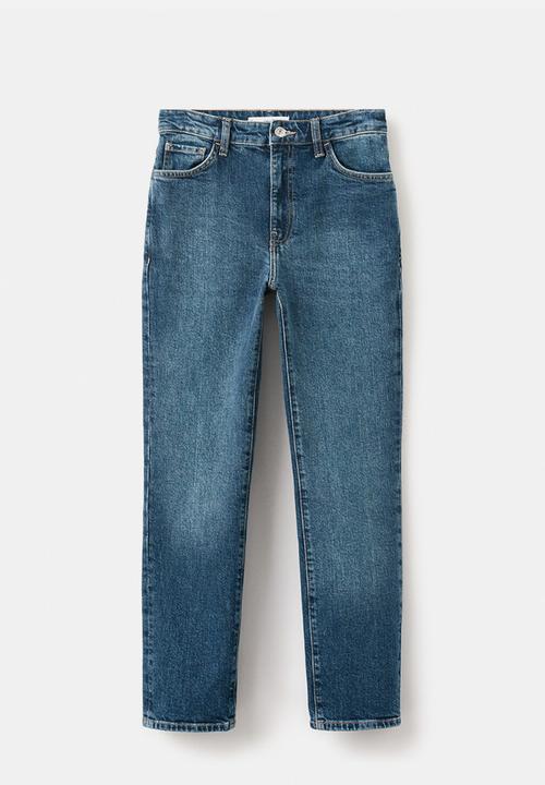 MANGO - Jeans claudia  -  open blue