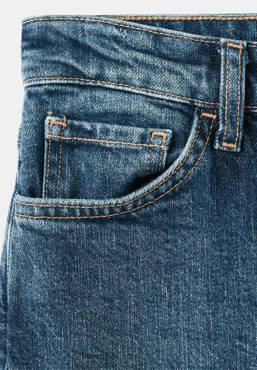 MANGO - Jeans claudia  -  open blue