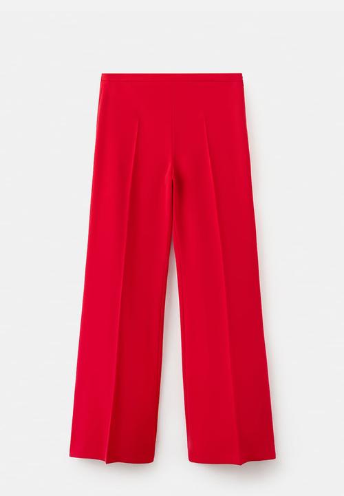 MANGO - Trousers iguana- red